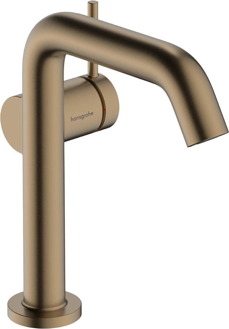 Praustuvo maišytuvas Hansgrohe Tecturis S 150 be dugno vožtuvo, šlifuota bronza, 73341140