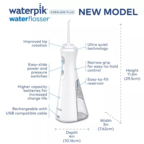 Bevielis burnos irigatorius Waterpik WP-490 Bevielis burnos irigatorius Waterpik WP-490