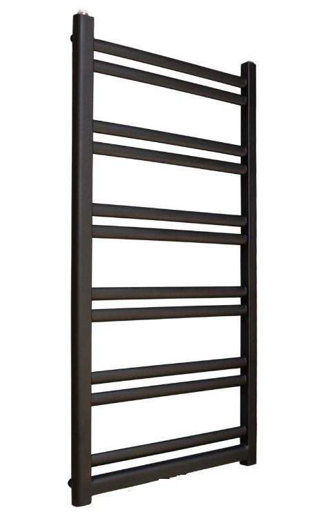 Rankšluosčių džiovintuvas Regnis Retro 30x128 cm, matinė juoda (struktūrinė)