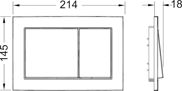 Komplektas: rėmas TECEbase su chromo plokštele ir unitazas Roca Meridian Rimless su Soft Close dangčiu