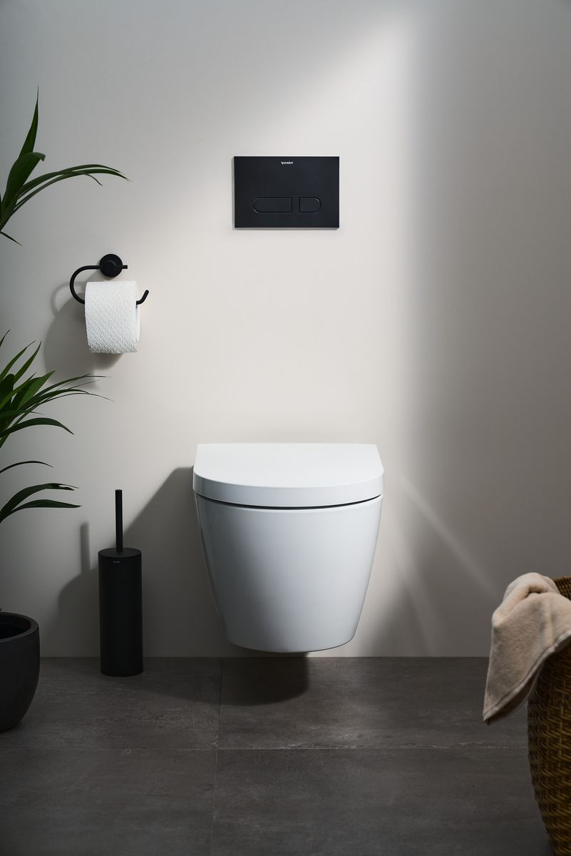 Pakabinamas klozetas Duravit hero edition su soft close dangčiu, baltas 490709AAA1 Pakabinamas klozetas Duravit hero edition su soft close dangčiu, baltas 490709AAA1