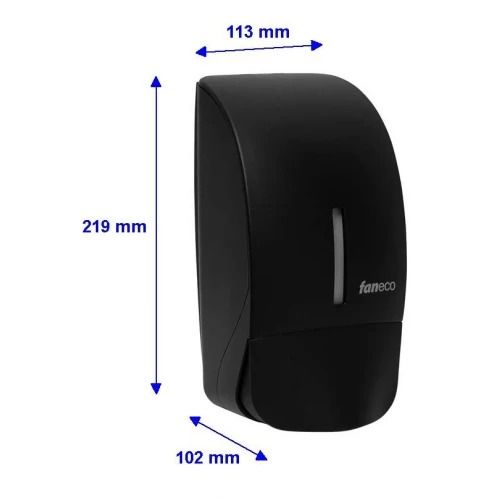 Skysto muilo dozatorius 0,9l Faneco Calma, juodas, CJ9100LPN