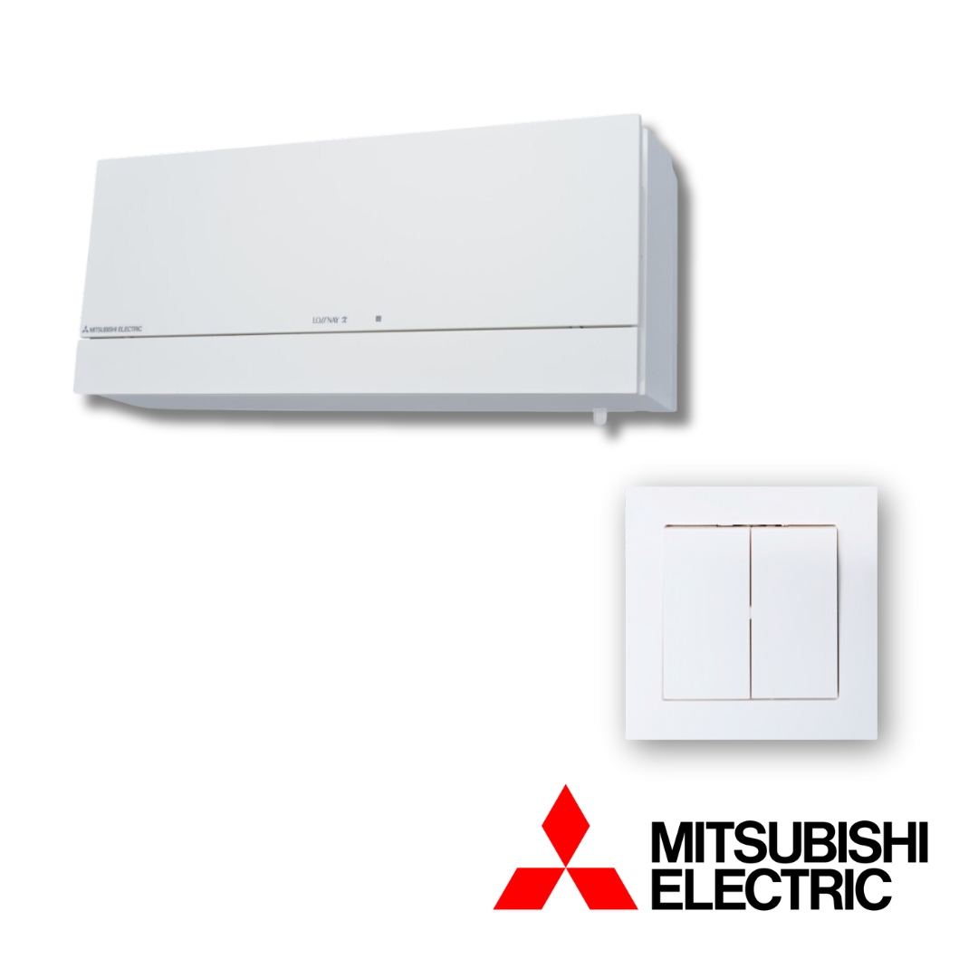 Sieninis mini rekuperatorius Mitsubishi VL-100EU5-E su valdikliu Sieninis mini rekuperatorius Mitsubishi VL-100EU5-E su valdikliu
