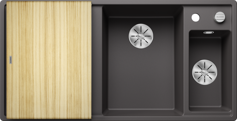 Silgranitinė plautuvė BLANCO AXIA III 6 S RE SILG PDUR Pilka Z.ES InFino M.AF