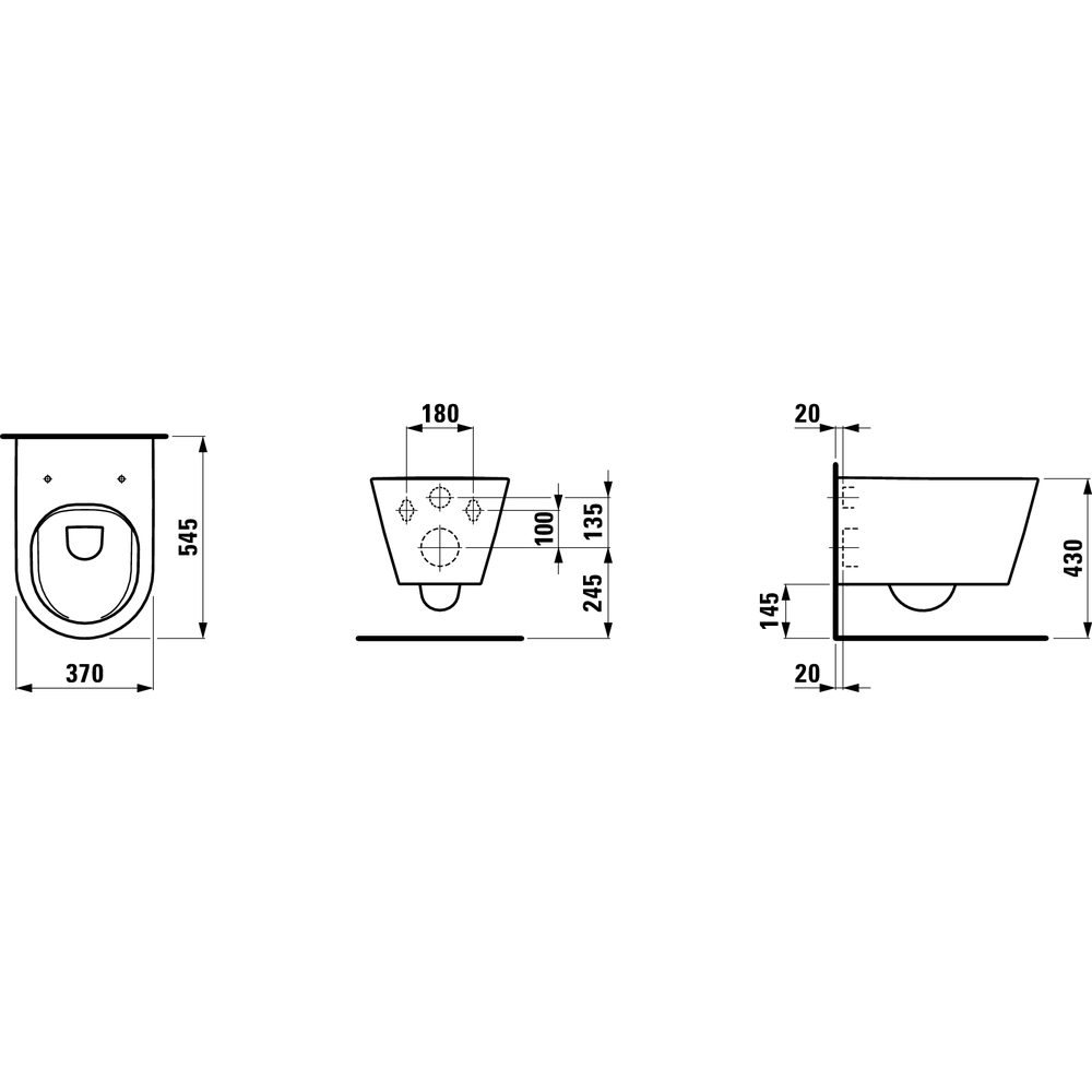 Pakabinamas unitazas Kartell by Laufen rimless su dangčiu