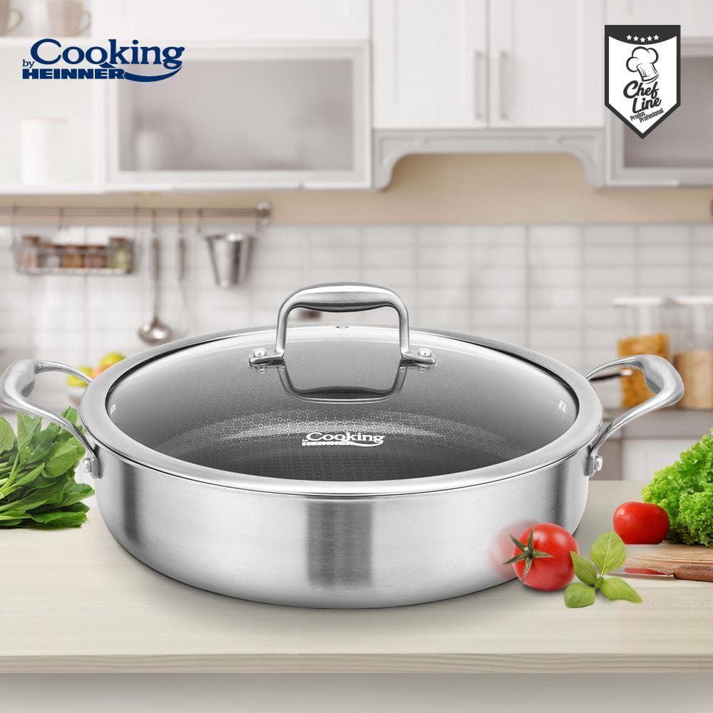 Puodas nerūdijančio plieno su keramikos danga 4.8L 30x7.8cm HR-MRK-30C HEINNER Puodas nerūdijančio plieno su keramikos danga 4.8L 30x7.8cm HR-MRK-30C HEINNER