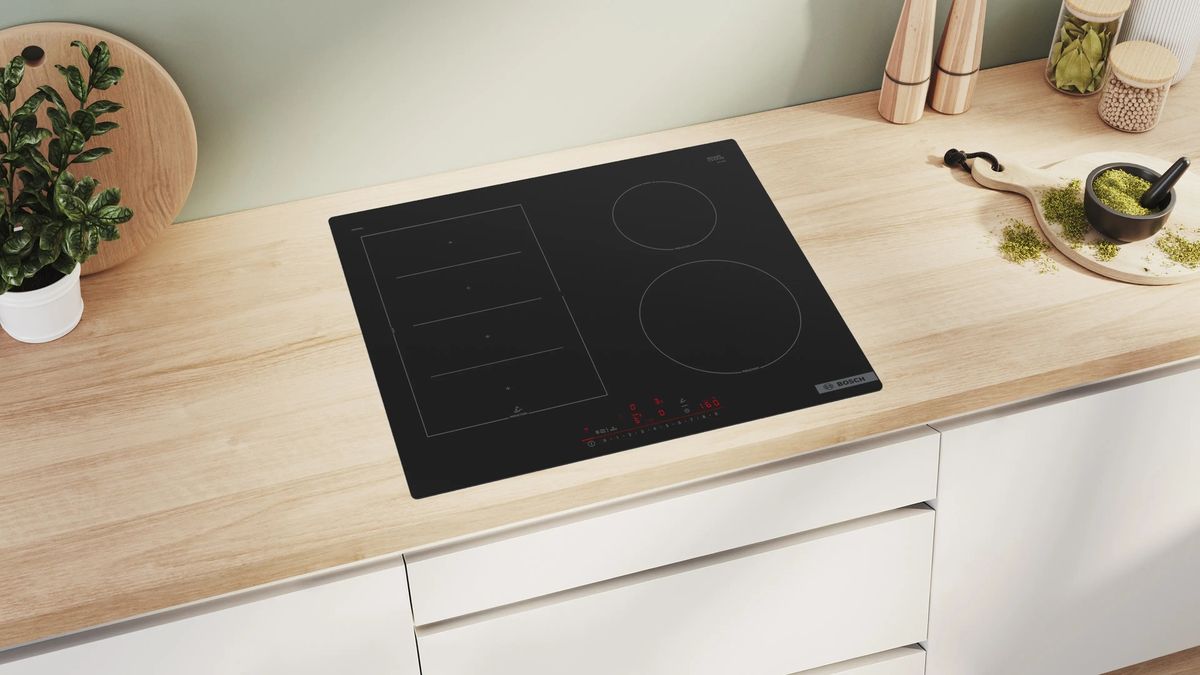 Įmontuojama indukcinė kaitlentė Bosch Serija 6, PIX61RHC1E, 60 cm