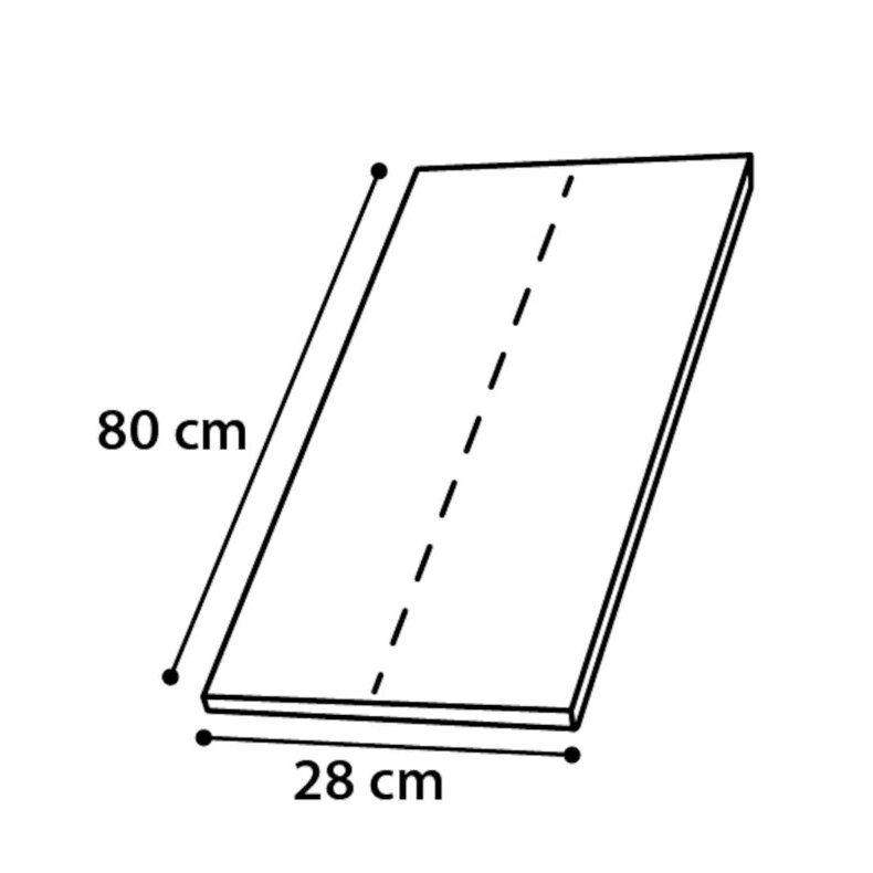 Draskyklė nagams kampinė 28x80