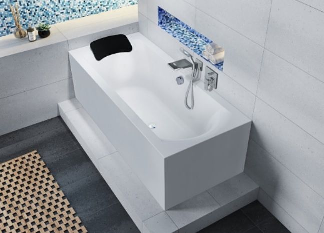 Akrilinė vonia Riho Linares Plug&Play 180x80 cm, dešininė