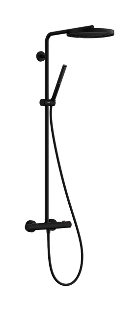 Dušo sistema HANSGROHE Pulsify S Puro 260 1jet su Ecostat Fine termostatu, matinė juoda, 24222670 Dušo sistema HANSGROHE Pulsify S Puro 260 1jet su Ecostat Fine termostatu, matinė juoda, 24222670