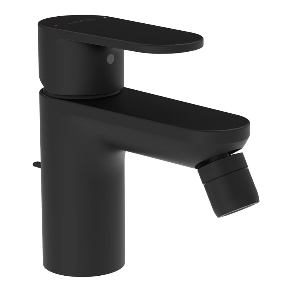 Bidė maišytuvas LAUFEN PRO X 100 mm, su click-clack dugno vožtuvu, juodas matinis, HF506910198000 Bidė maišytuvas LAUFEN PRO X 100 mm, su click-clack dugno vožtuvu, juodas matinis, HF506910198000
