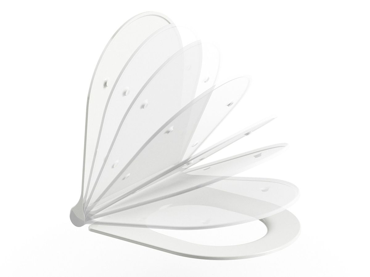 Unitazo dangtis-sėdynė Uni Chrome Flat juodas, X01795