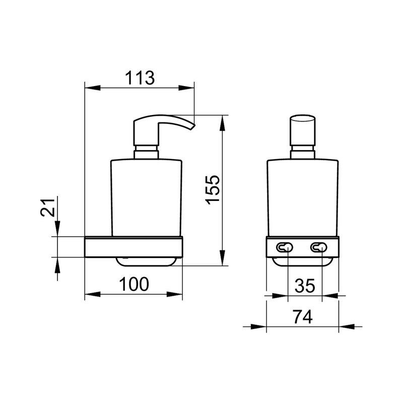 Atsarginis indas dozatoriui Keuco Smart.2, 14752000100