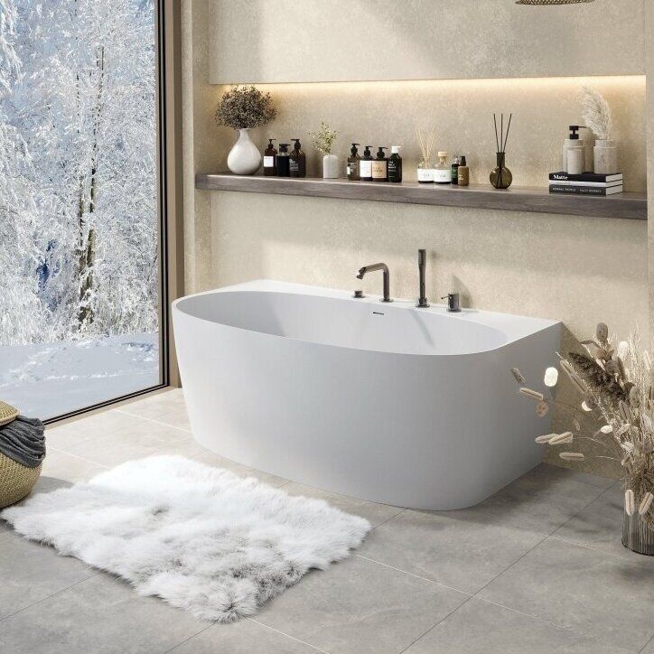 Lieto akmens vonia Bathesa Ronda 160x85 cm