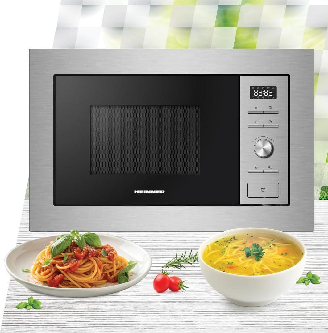 Įmontuojama mikrobangų krosnelė 1000W, 28L HMW-MDBI28GDIX HEINNER Įmontuojama mikrobangų krosnelė 1000W, 28L HMW-MDBI28GDIX HEINNER