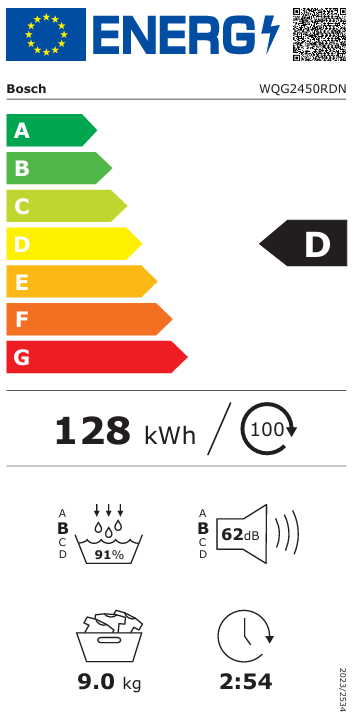 Džiovyklė BOSCH WQG2450RDN Džiovyklė BOSCH WQG2450RDN