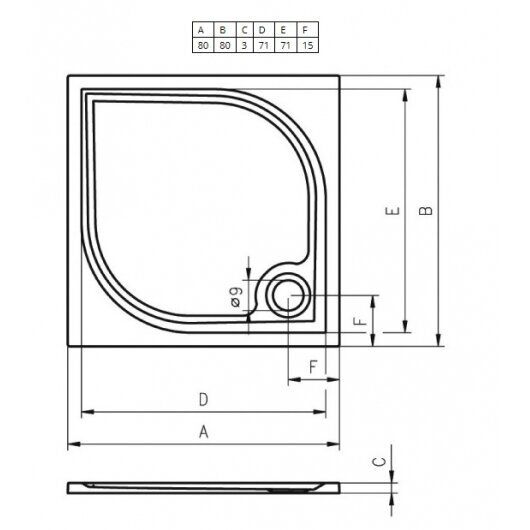 Akmens masės dušo padėklas Riho Kolping 120x80 cm D004008005+209339