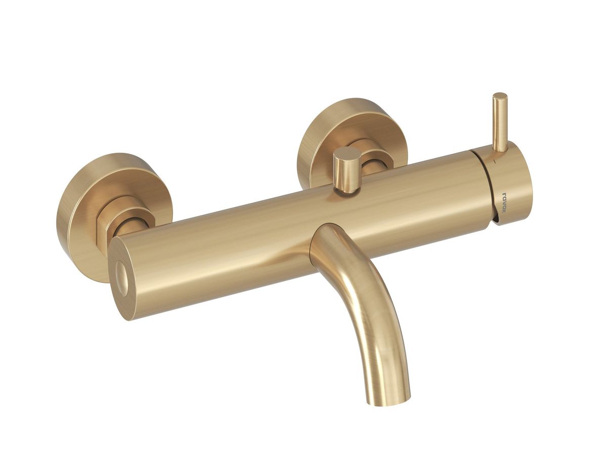 Vonios/dušo maišytuvas be dušo komplekto, Ravak ES 022.60GLB, šlifuoto aukso, X070603 Vonios/dušo maišytuvas be dušo komplekto, Ravak ES 022.60GLB, šlifuoto aukso, X070603