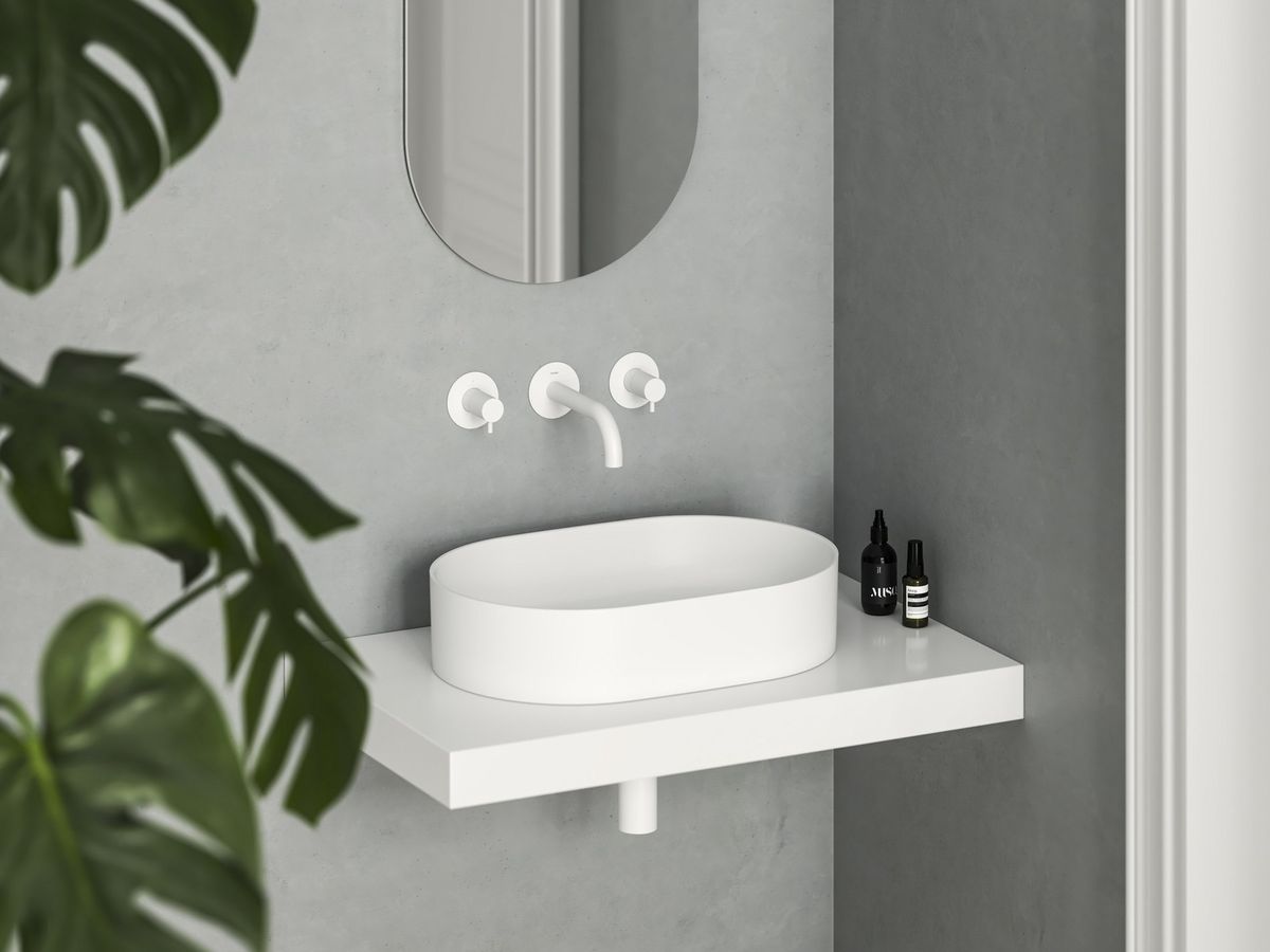 Keraminis praustuvas Ravak Ceramic Slim O 55, baltas matinis, XJX0E155000