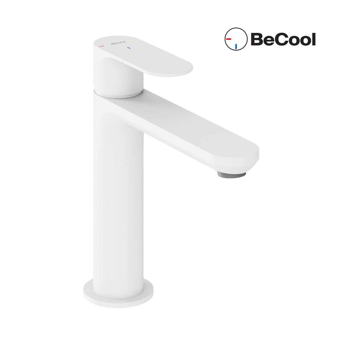 Praustuvo maišytuvas Ravak Eleganta BeCool 170 mm be dugno vožtuvo, White Velvet X070410