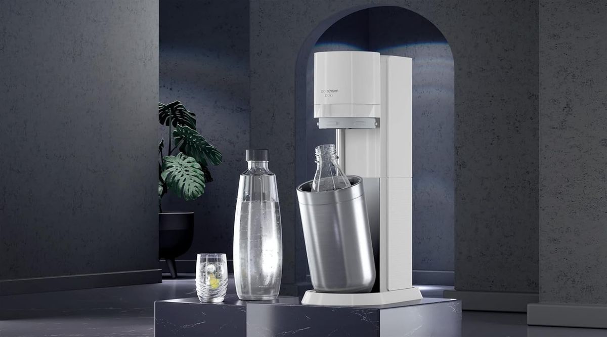 Gazuotų gėrimų gaminimo aparatas SodaStream Duo White