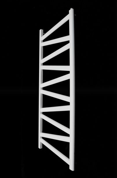 Rankšluosčių džiovintuvas Regnis Mix Kalipso 44x120 cm, balta matinė (struktūrinė)