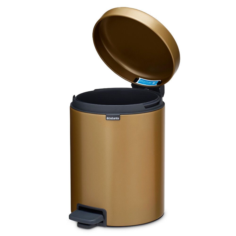 Šiukšlių dėžė Brabantia NewIcon 5L, Warm Brass, 255243