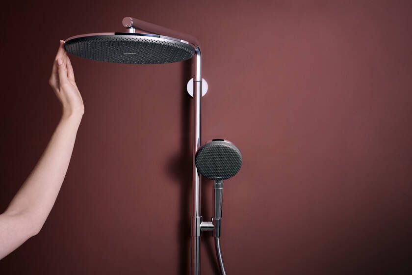 Termostatinė dušo sistema Hansgrohe Raindance Alive S Puro 300 1jet EcoSmart su Ecostat Element, chromas, 24593000 Termostatinė dušo sistema Hansgrohe Raindance Alive S Puro 300 1jet EcoSmart su Ecostat Element, chromas, 24593000
