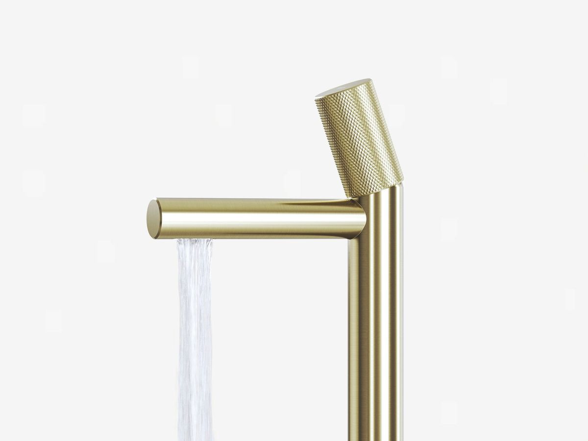 RV 015.60CH Praustuvo maišytuvas 375 mm be dugno vožtuvo, spalva champagne