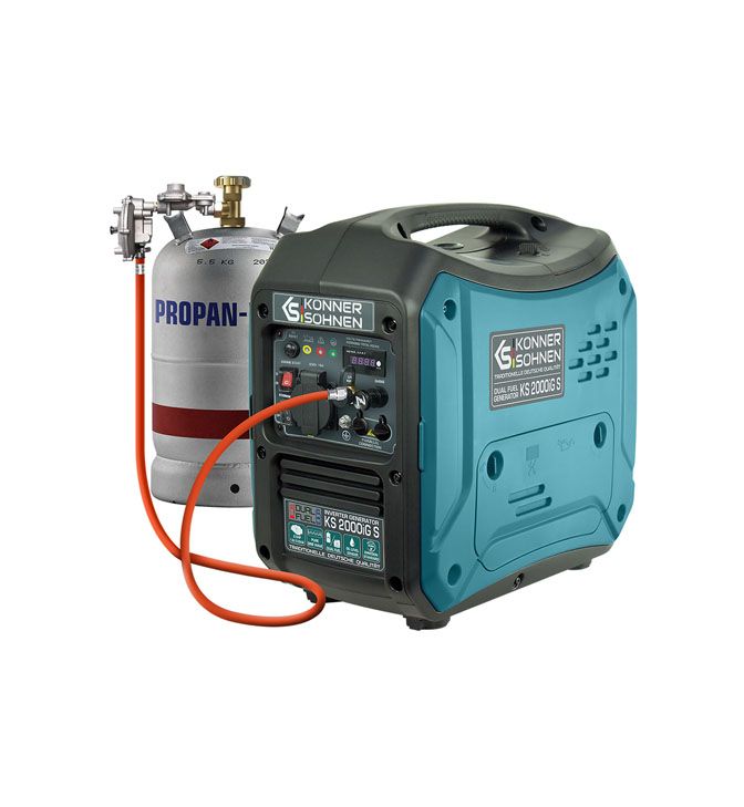 Inverterinis benzinas/dujos generatorius 2000W, KS 2000iG S, KÖNNER & SÖHNEN Inverterinis benzinas/dujos generatorius 2000W, KS 2000iG S, KÖNNER & SÖHNEN