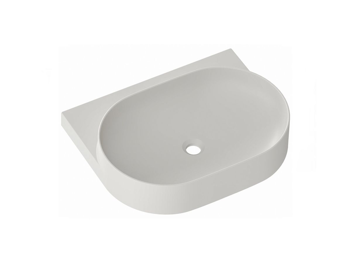 Keraminis praustuvas Ravak Yard 60, su skyle maišytuvui, Smoke Grey, XJX0O260000