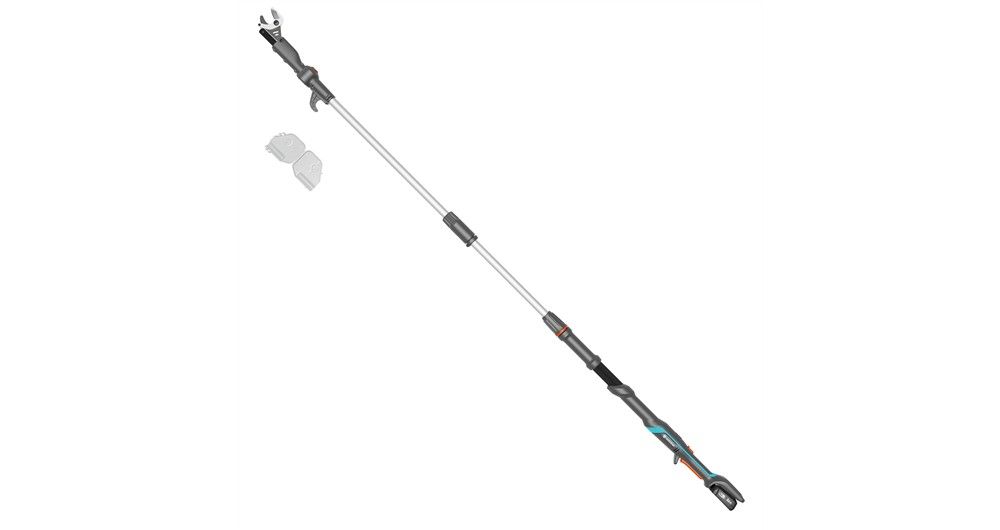 Akumuliatorinės teleskopinės genėjimo žirklės Gardena HighCut 250/18V P4A paruoštas naudojimui rinki Akumuliatorinės teleskopinės genėjimo žirklės Gardena HighCut 250/18V P4A paruoštas naudojimui rinki