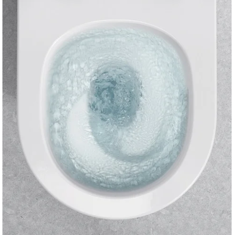 Pakabinamas unitazas Laufen MEDA rimless silent flush, baltas su LCC H8201104000001