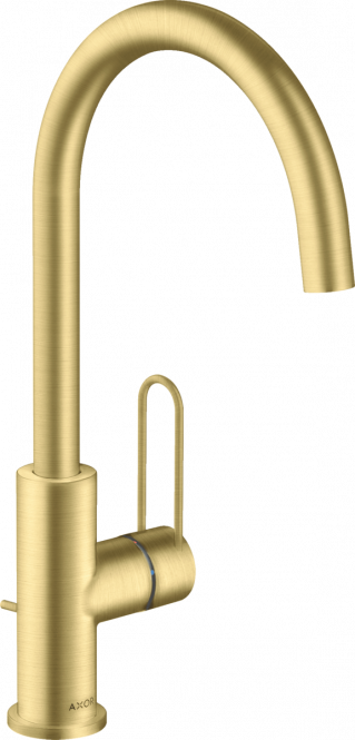 Maišytuvas praustuvui AXOR UNO 240, brushed brass, 38036950