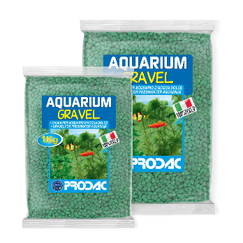 PRODAC Gruntas akvariumui šviesiai žalias 2-3mm 2.5kg, Q6