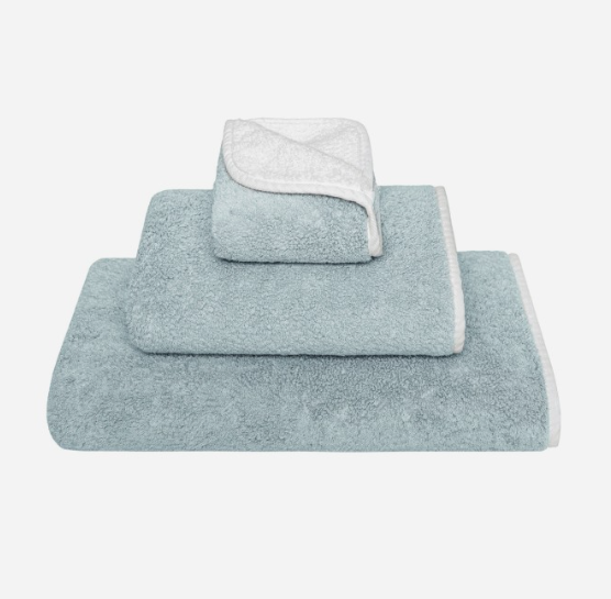 Dvipusis vonios rankšluostis Bicolore 70x140, sea mist, 341559310003