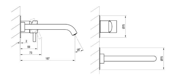 Potinkinis praustuvo maišytuvas Ravak Espirit, grafito, X070315