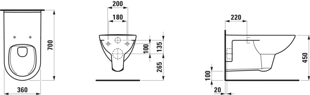 Pakabinamas klozetas LAUFEN PRO LIBERTY Rimless, baltas, H8219540000001