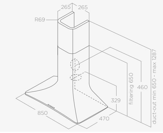 Gartraukis ELICA SWEET BRONZE/A/85 + CAM