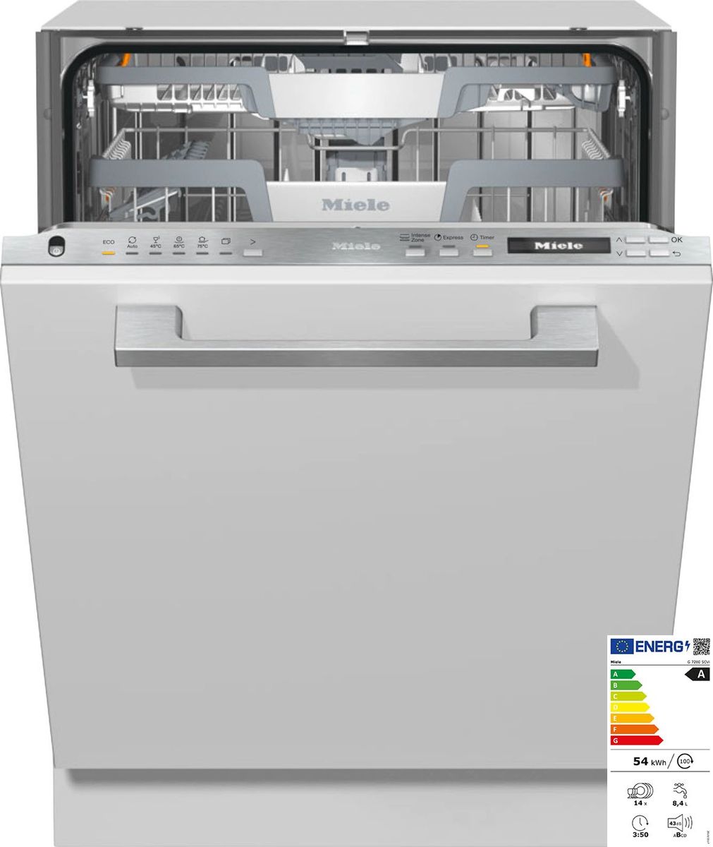 Įmontuojama indaplovė Miele G 7280 SCVi, 12196990 Įmontuojama indaplovė Miele G 7280 SCVi, 12196990