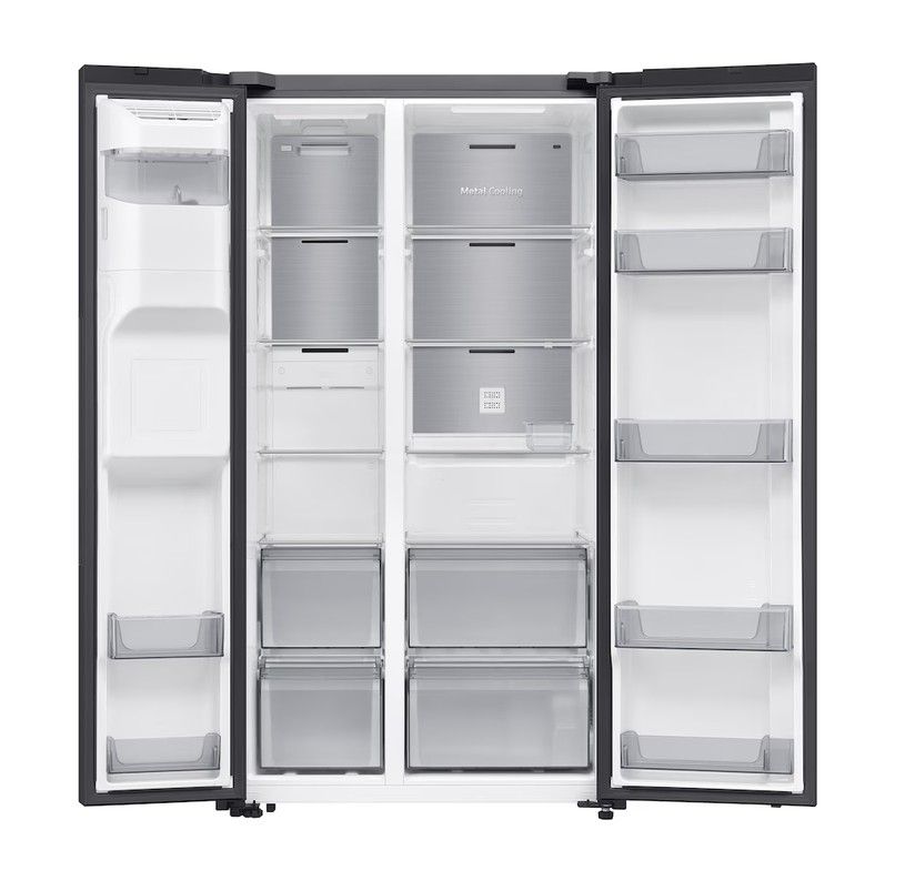 Side by side šaldytuvas Samsung RS90F Basic, RS70F64KEBEO