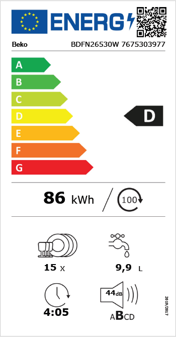 Indaplovė BEKO BDFN26530W