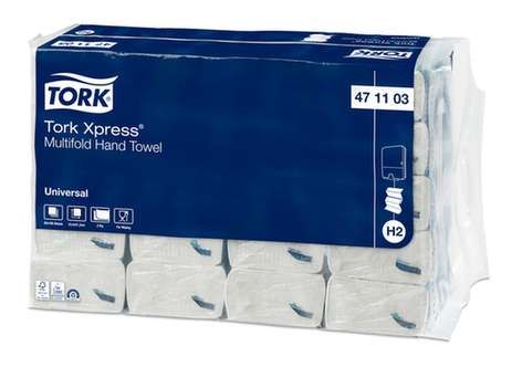Rankšluosčiai servetėlėmis Tork Xpress Multifold Universal, H2, 2sl, 471103