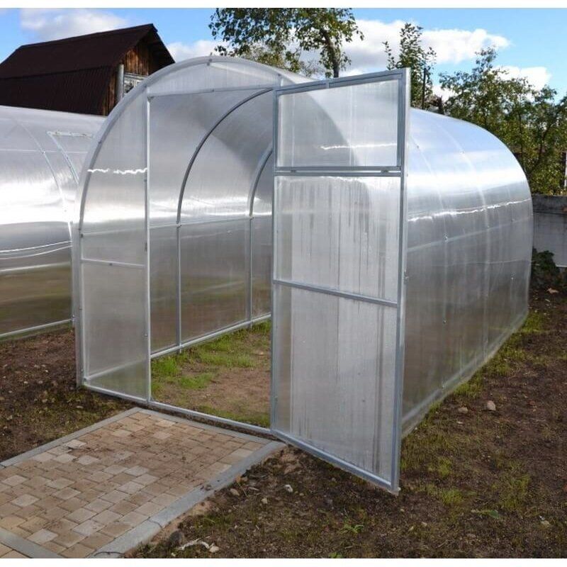 Šiltnamis SVAJONĖ KOMPAKT (plotis 2,4m), danga 4 mm 8 m