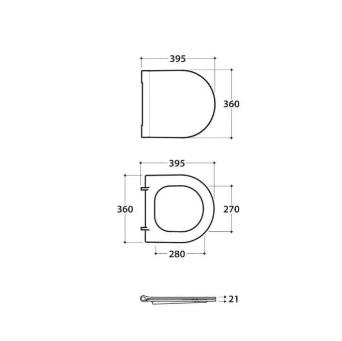 WC dangtis GLOBO FORTY3, baltas soft close FOR22BI