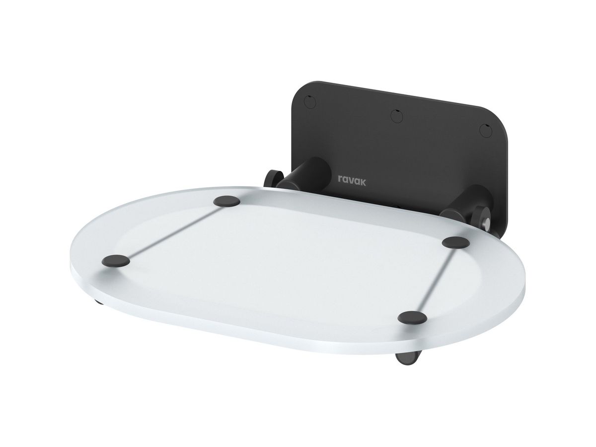 Ravak Dušo sėdynė Chrome, clear/juoda, B8F0000065 Ravak Dušo sėdynė Chrome, clear/juoda, B8F0000065