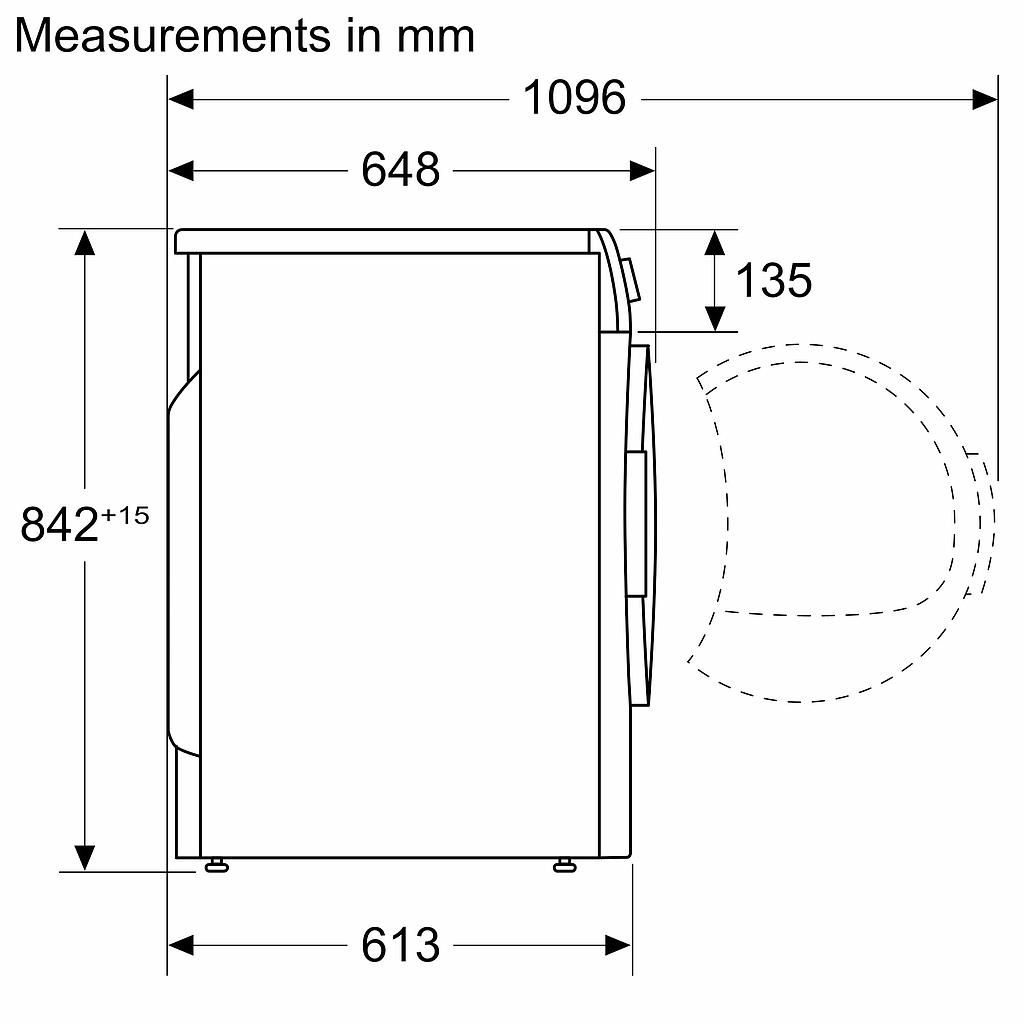 Džiovyklė BOSCH WQG2450RDN Džiovyklė BOSCH WQG2450RDN