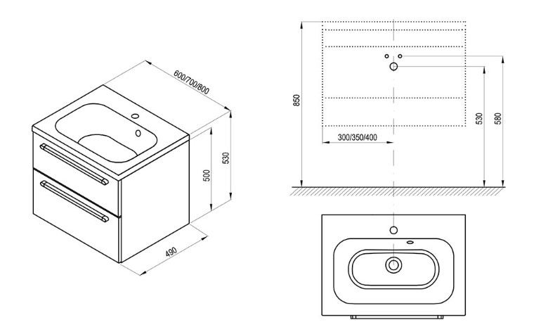 Spintelė po praustuvu SD 800 Chrome II balta, X000001778 Spintelė po praustuvu SD 800 Chrome II balta, X000001778