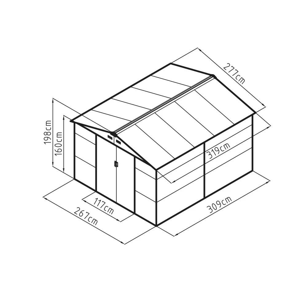 Sodo namelis G21 GAH 884 - 277 x 319 cm 63900561 Sodo namelis G21 GAH 884 - 277 x 319 cm 63900561
