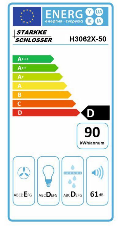 Įmontuojamas 50 cm. pločio gartraukis Schlosser H3062X-50, plieno sp.